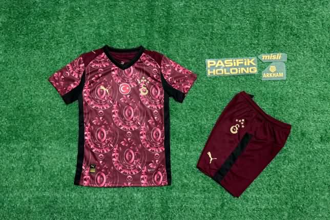 Kids Galatasaray 25/26 Third Soccer Jersey And Shorts