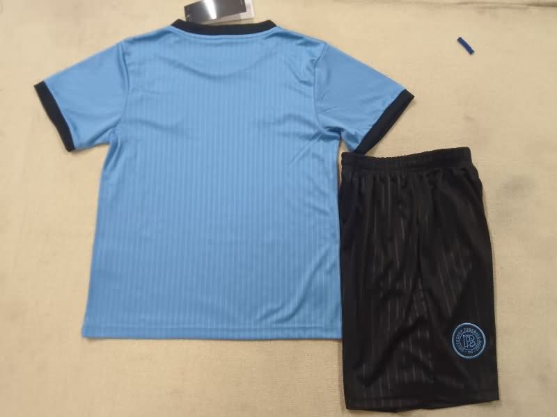 Kids Germany 125th Anniversary Goalkeeper Blue Soccer Jersey And Shorts