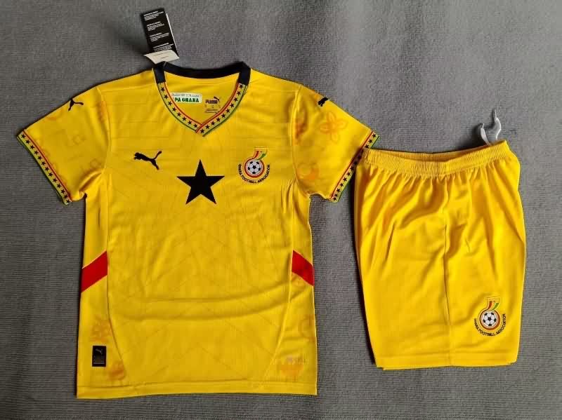 Kids Ghana 25/26 Away Soccer Jersey And Shorts