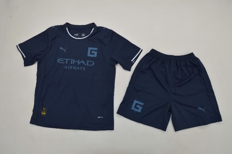 Kids Girona 25/26 Third Soccer Jersey And Shorts