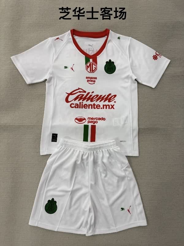Kids Guadalajara 25/26 Away Soccer Jersey And Shorts Kids Guadalajara 25/26 Away Soccer Jersey And Shorts