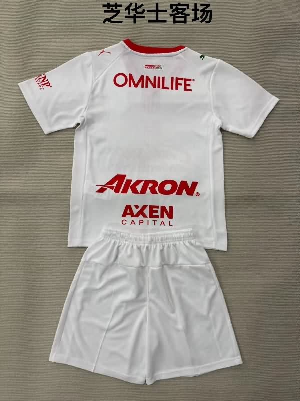 Kids Guadalajara 25/26 Away Soccer Jersey And Shorts