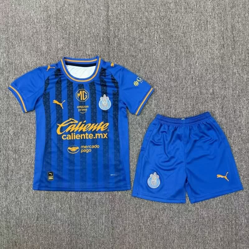 Kids Guadalajara 25/26 Third Soccer Jersey And Shorts