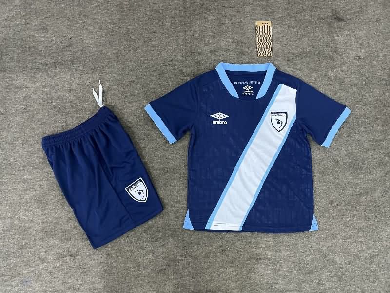 Kids Guatemala 2025 Away Soccer Jersey And Shorts