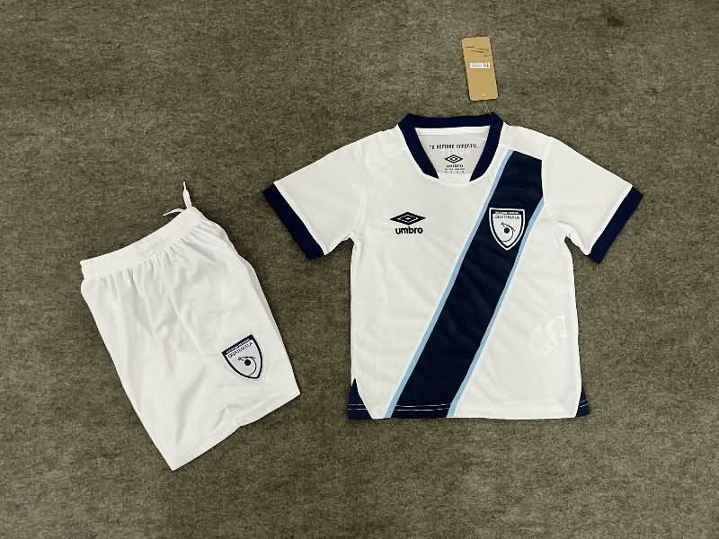 Kids Guatemala 2025 Home Soccer Jersey And Shorts