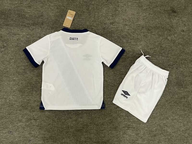 Kids Guatemala 2025 Home Soccer Jersey And Shorts