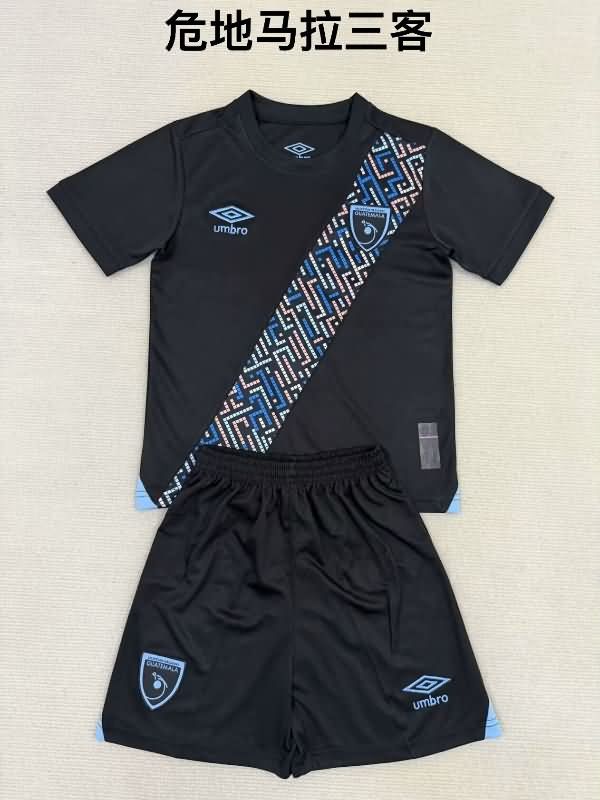 Kids Guatemala 2025 Third Soccer Jersey And Shorts