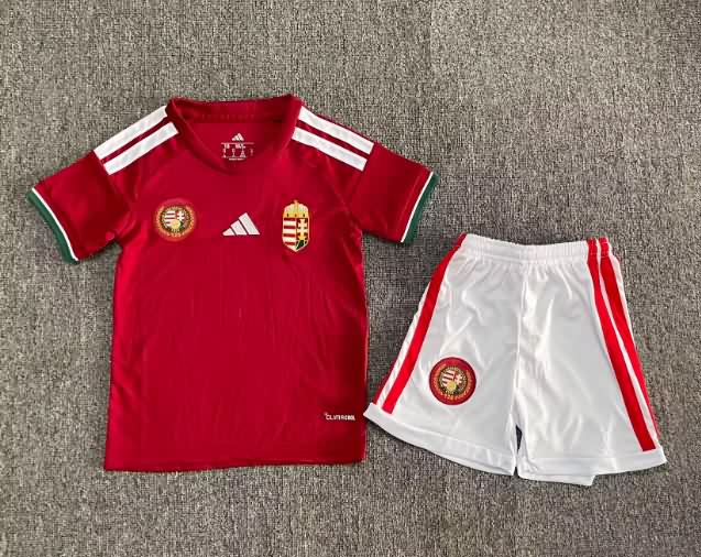 Kids Hungary 2026 Home Soccer Jersey And Shorts Kids Hungary 2026 Home Soccer Jersey And Shorts