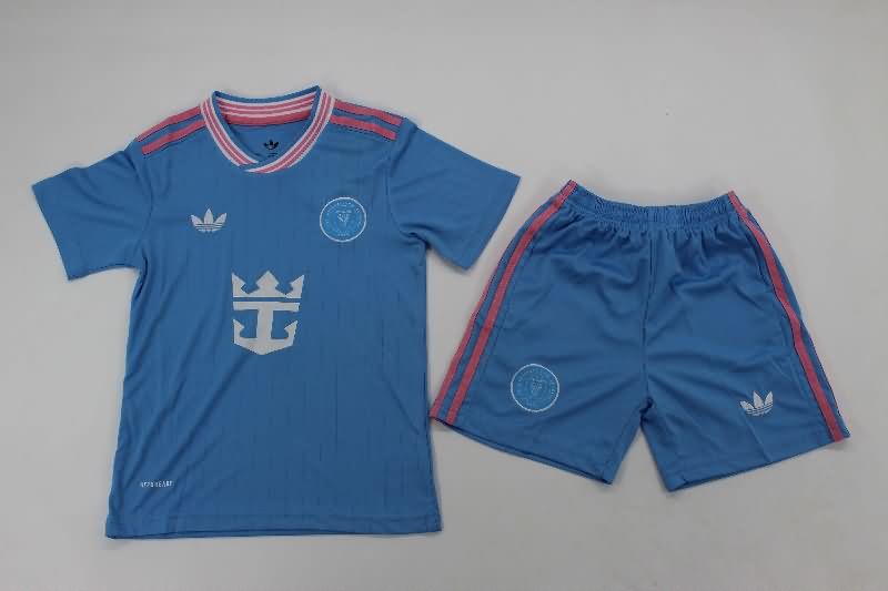 Kids Inter Miami 2025 Third Soccer Jersey And Shorts