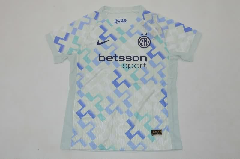 Kids Inter Milan 25/26 Away Soccer Jersey And Shorts (Player)