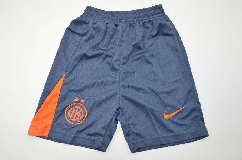 Kids Inter Milan 25/26 Third Soccer Jersey And Shorts