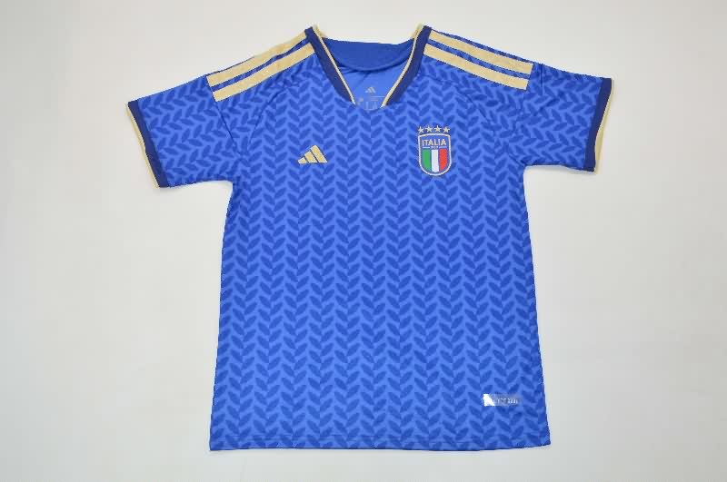 Kids Italy 25/26 Home Soccer Jersey And Shorts (Player)