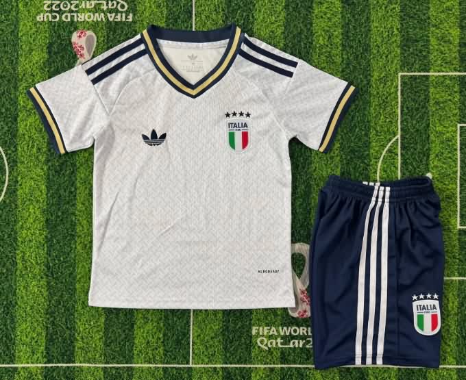 Kids Italy 2026 Away Soccer Jersey And Shorts