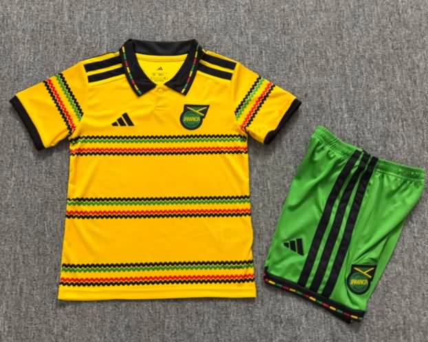 Kids Jamaica 2026 Home Soccer Jersey And Shorts Kids Jamaica 2026 Home Soccer Jersey And Shorts