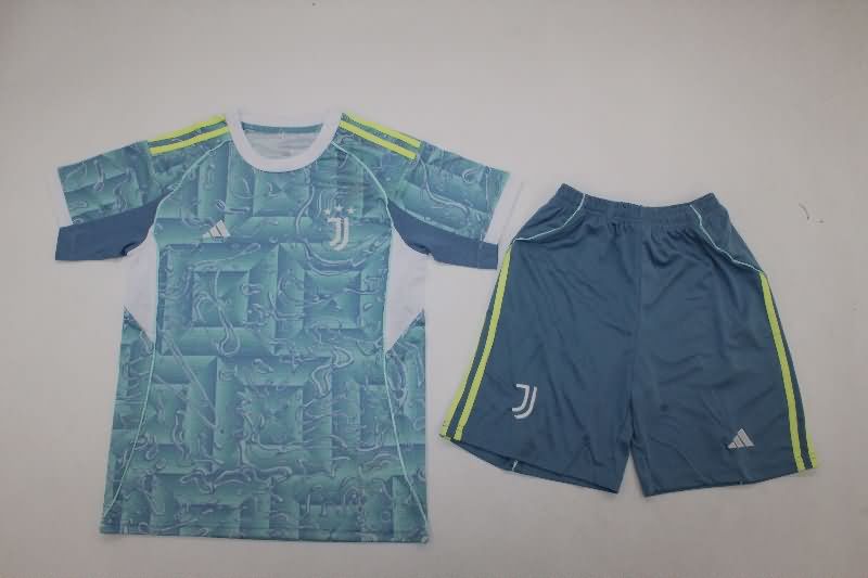 Kids Juventus 25/26 Away Soccer Jersey And Shorts
