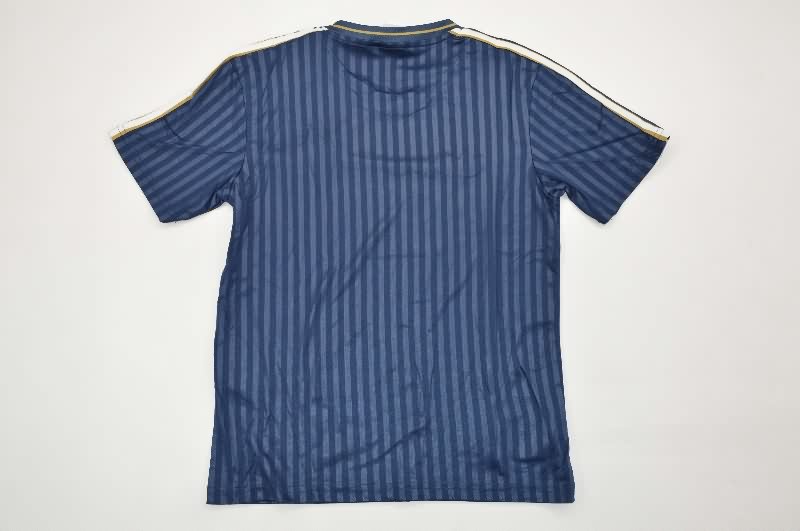 Kids Juventus 25/26 Dark Blue Soccer Jersey And Shorts