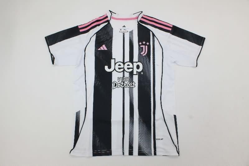Kids Juventus 25/26 Home Soccer Jersey And Shorts
