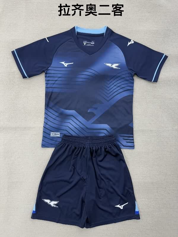 Kids Lazio 25/26 Third Soccer Jersey And Shorts