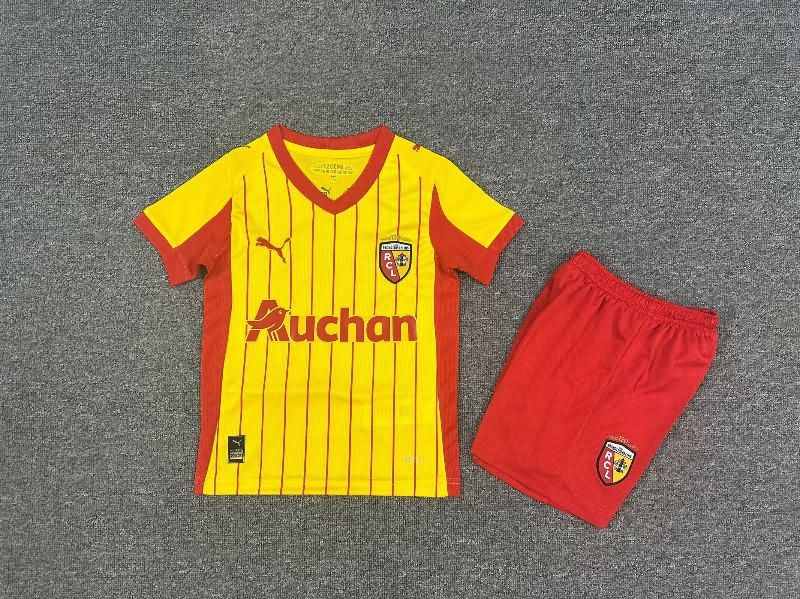 Kids Lens 25/26 Home Soccer Jersey And Shorts Kids Lens 25/26 Home Soccer Jersey And Shorts
