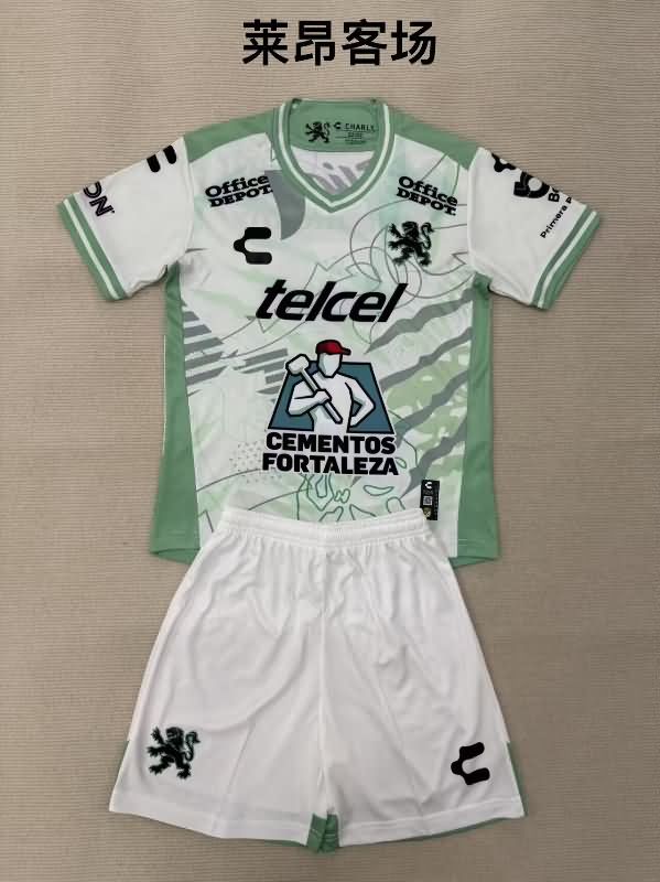 Kids Leon 25/26 Away Soccer Jersey And Shorts