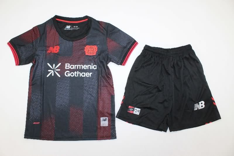 Kids Leverkusen 25/26 Home Soccer Jersey And Shorts Kids Leverkusen 25/26 Home Soccer Jersey And Shorts