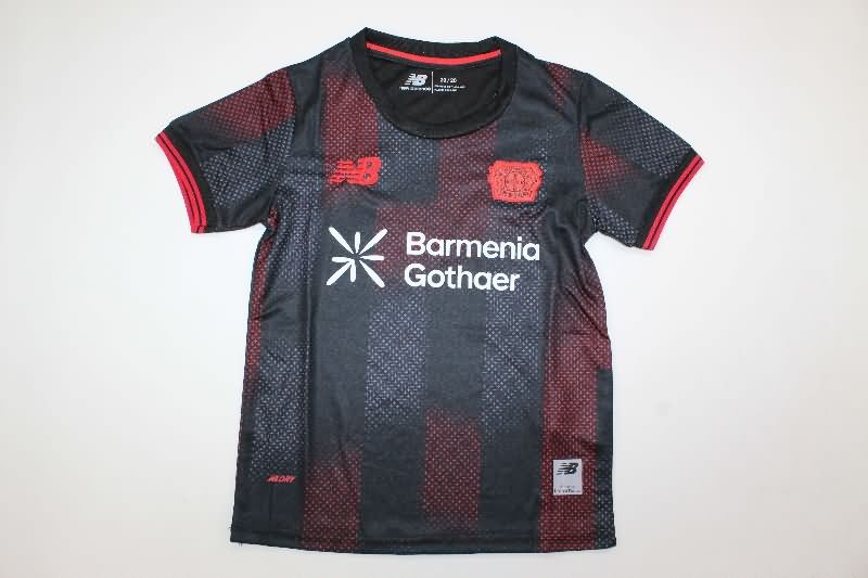 Kids Leverkusen 25/26 Home Soccer Jersey And Shorts