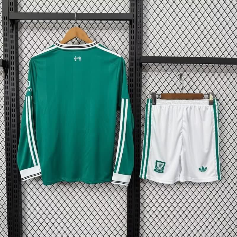 Kids Liverpool 25/26 Third Long Sleeve Soccer Jersey And Shorts