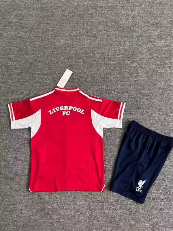 Kids Liverpool 25/26 Travel Soccer Jersey And Shorts