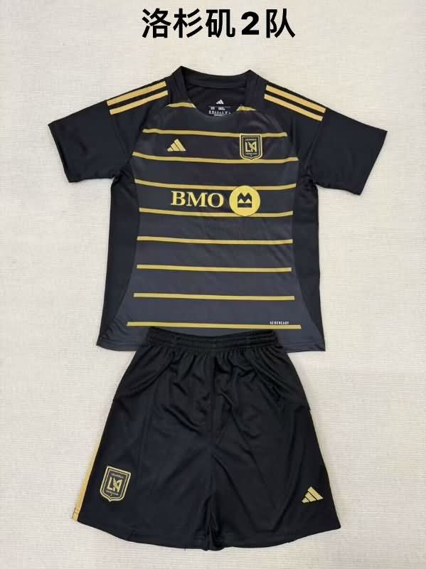 Kids Los Angeles FC 2025 Home Soccer Jersey And Shorts