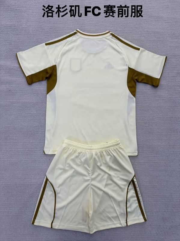 Kids Los Angeles FC 2025 Training Soccer Jersey And Shorts