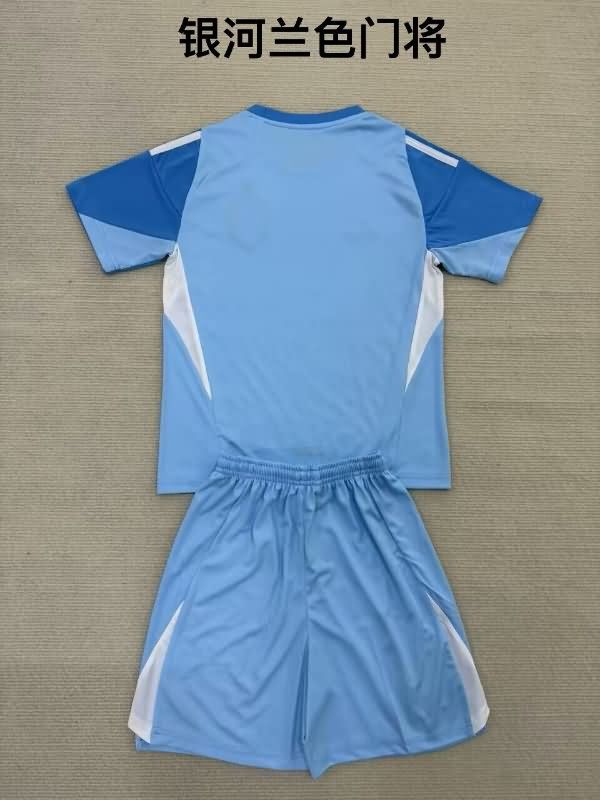 Kids Los Angeles Galaxy 2025 Goalkeeper Black Soccer Jersey And Shorts