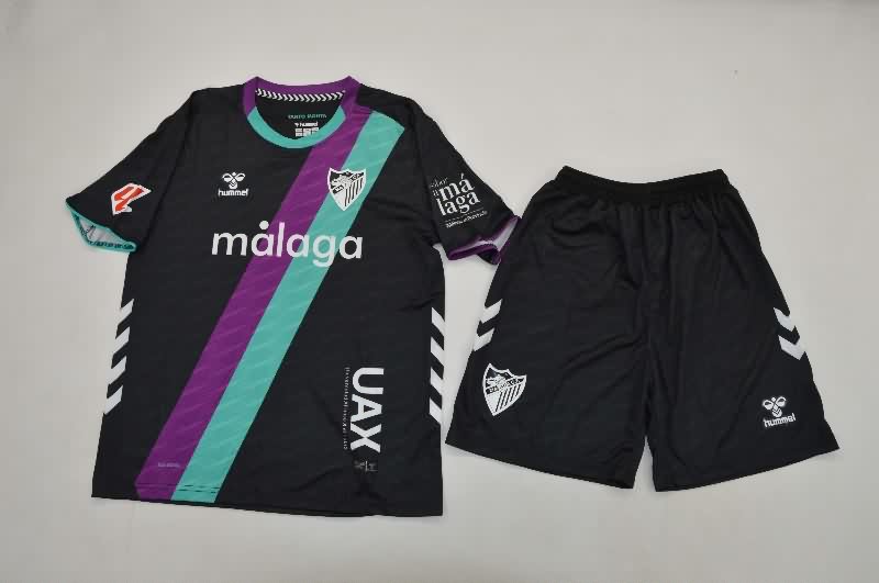 Kids Malaga 25/26 Away Soccer Jersey And Shorts Kids Malaga 25/26 Away Soccer Jersey And Shorts