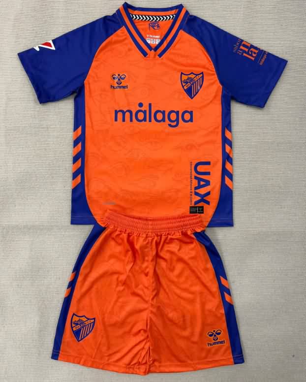 Kids Malaga 25/26 Third Soccer Jersey And Shorts