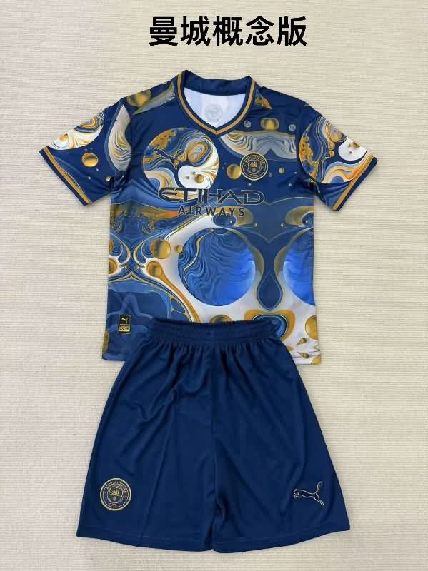 Kids Manchester City Soccer Jersey Concept Replica 25/26