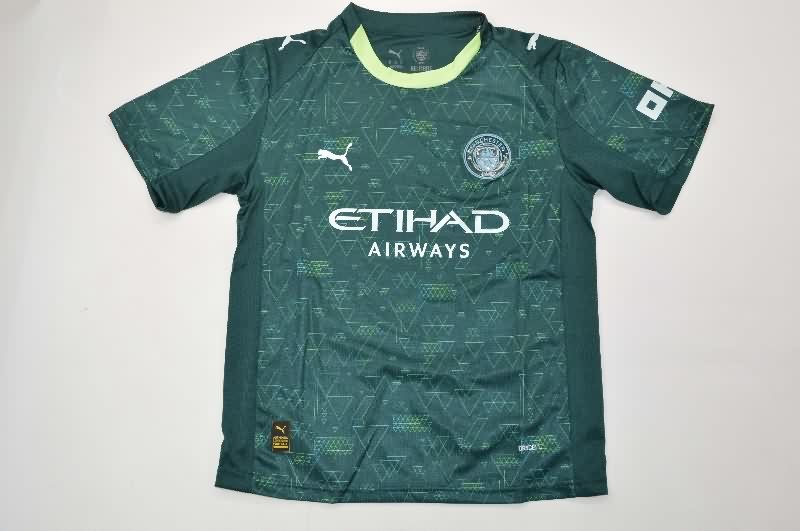 Kids Manchester City 25/26 Fourth Soccer Jersey And Shorts