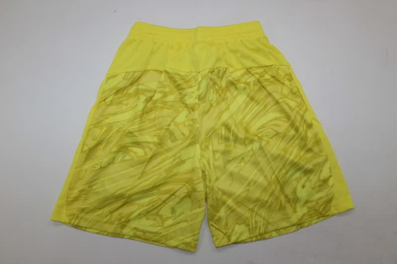 Kids Manchester City 25/26 Goalkeeper Yellow Soccer Jersey And Shorts