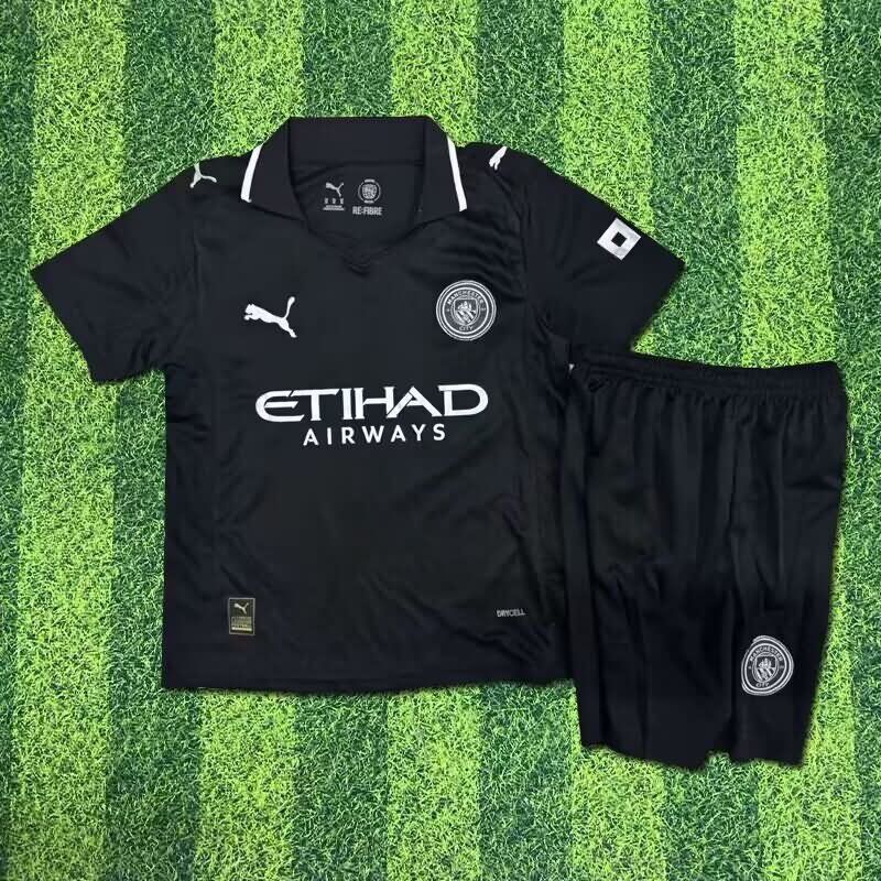 Kids Manchester City 25/26 Third Soccer Jersey And Shorts