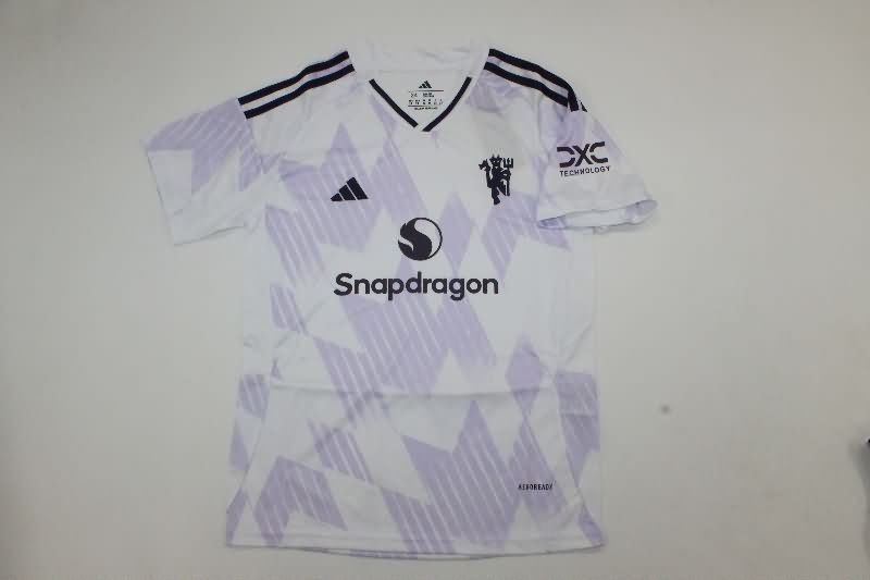 Kids Manchester United 25/26 Away Soccer Jersey And Shorts Leaked