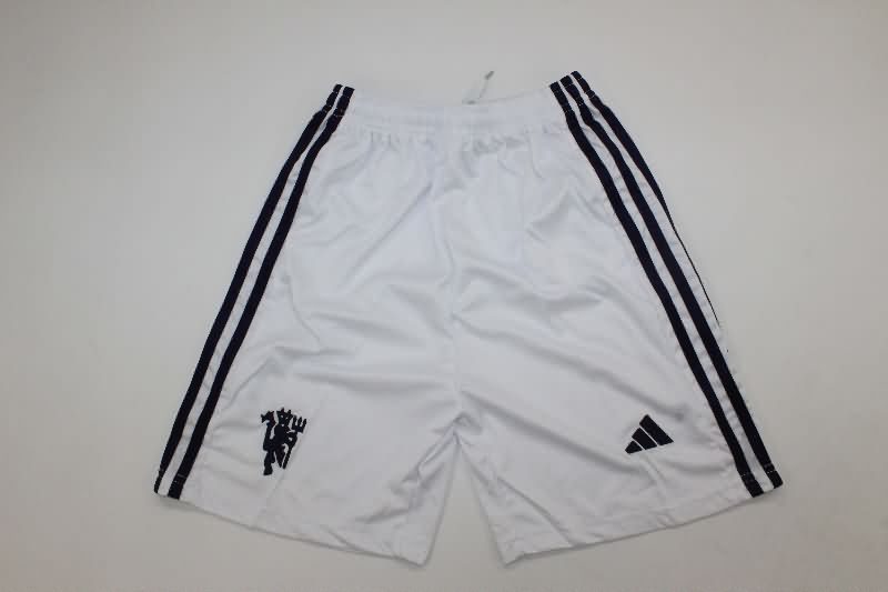 Kids Manchester United 25/26 Away Soccer Jersey And Shorts Leaked