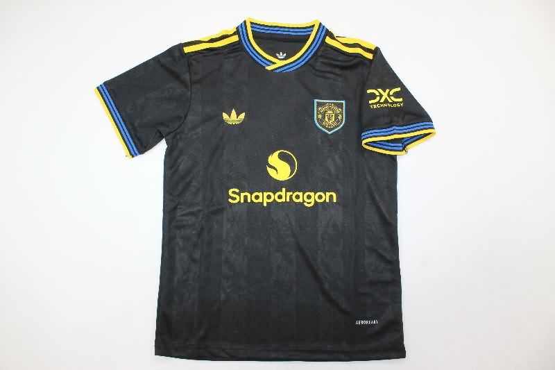 Kids Manchester United 25/26 Third Soccer Jersey And Shorts