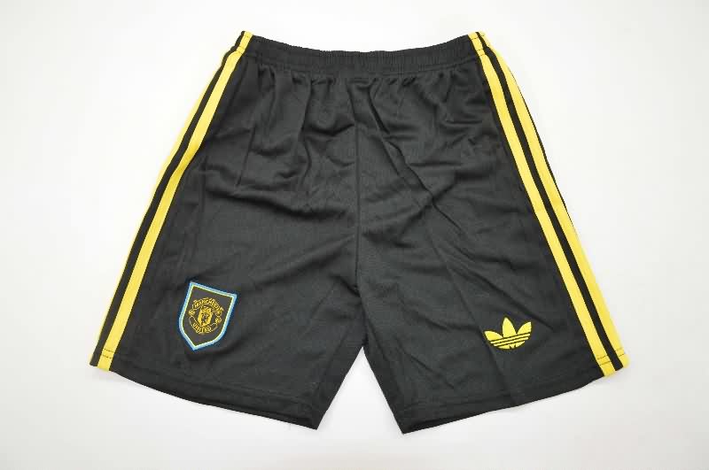 Kids Manchester United 25/26 Third Long Sleeve Soccer Jersey And Shorts