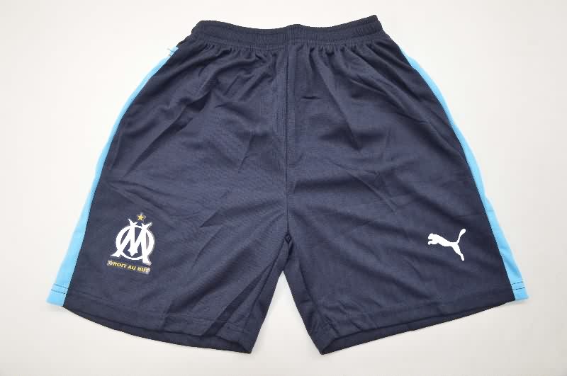 Kids Marseilles 25/26 Away Soccer Jersey And Shorts