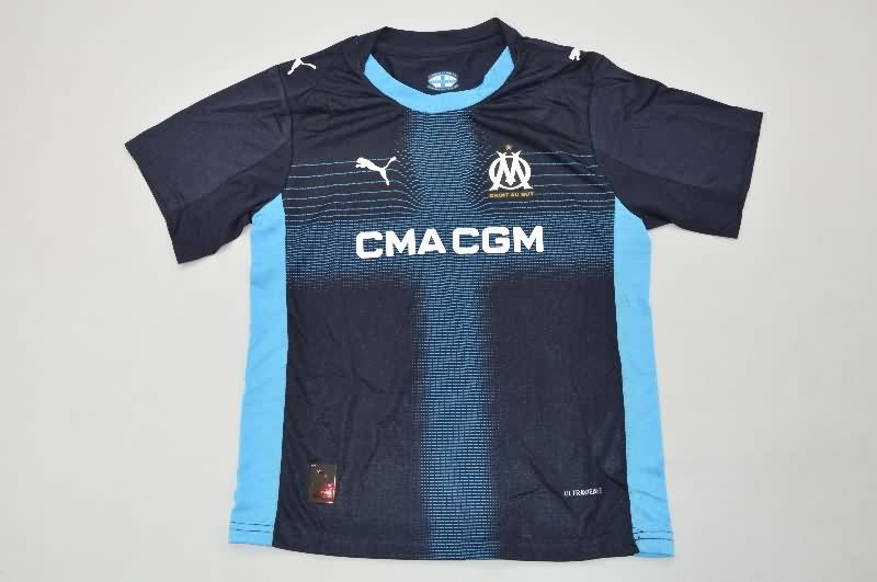 Kids Marseilles 25/26 Away Soccer Jersey And Shorts (Player)