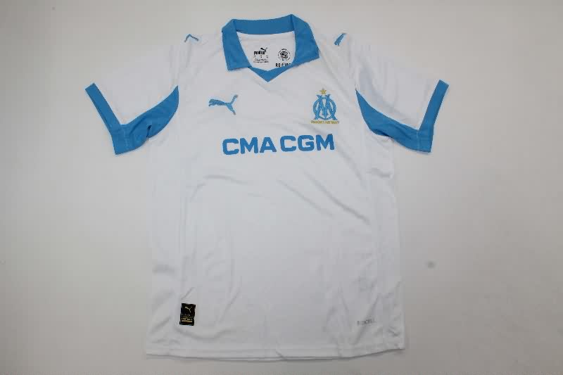 Kids Marseilles 25/26 Home Soccer Jersey And Shorts