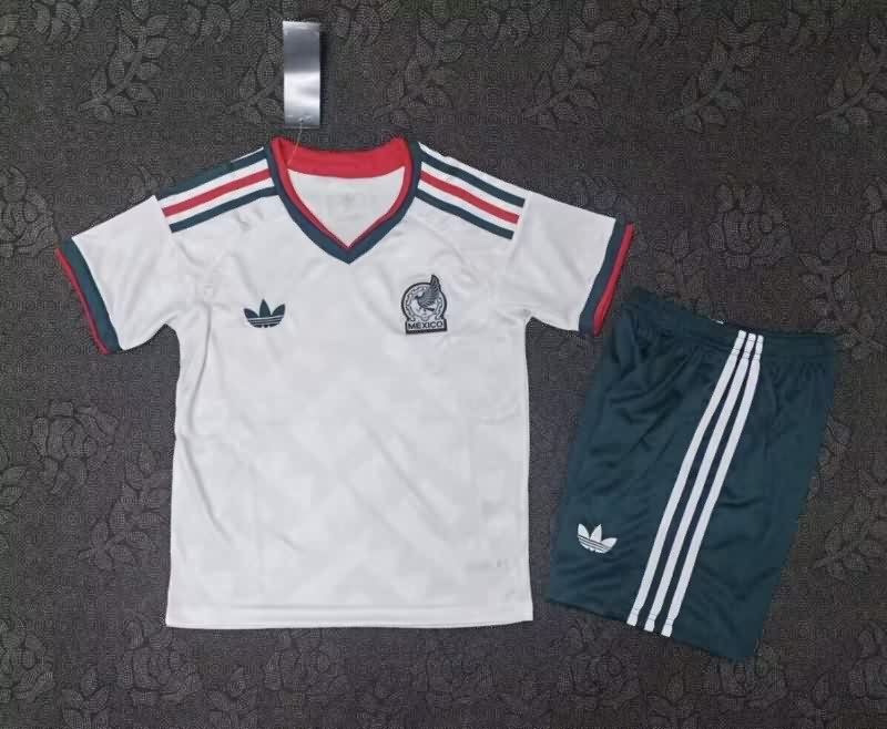 Kids Mexico 25/26 Away Soccer Jersey And Shorts