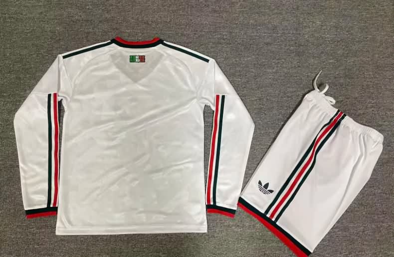 Kids Mexico 2026 Away Long Sleeve Soccer Jersey And Shorts