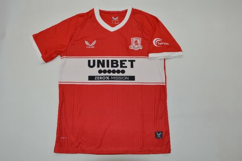 Kids Middlesbrough 25/26 Home Soccer Jersey And Shorts