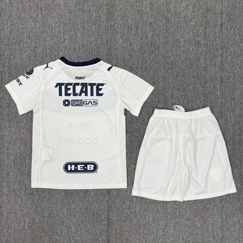 Kids Monterrey 25/26 Away Soccer Jersey And Shorts