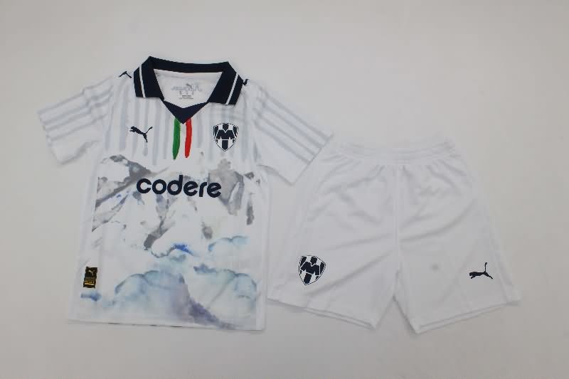 Kids Monterrey 2025 Club World Cup Away Soccer Jersey And Shorts