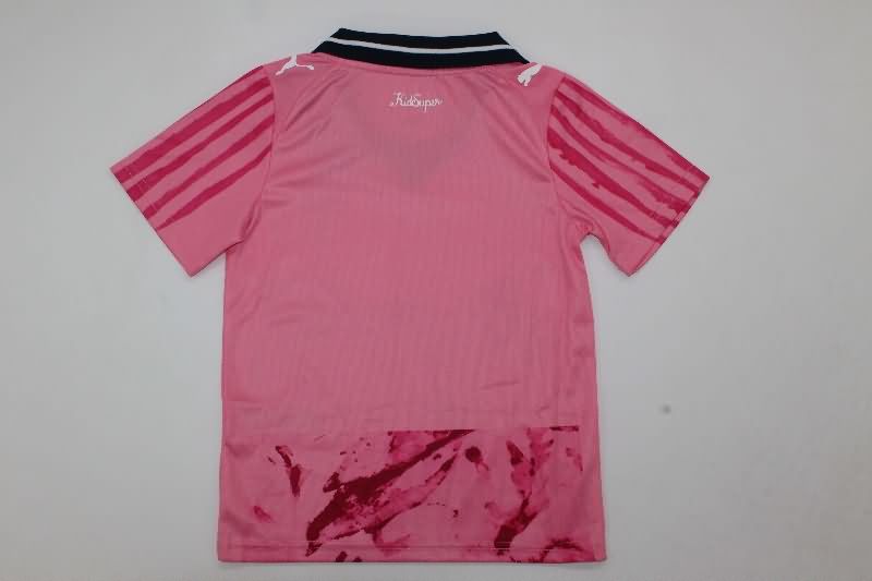 Kids Monterrey 2025 Club World Cup Goalkeeper Pink Soccer Jersey And Shorts